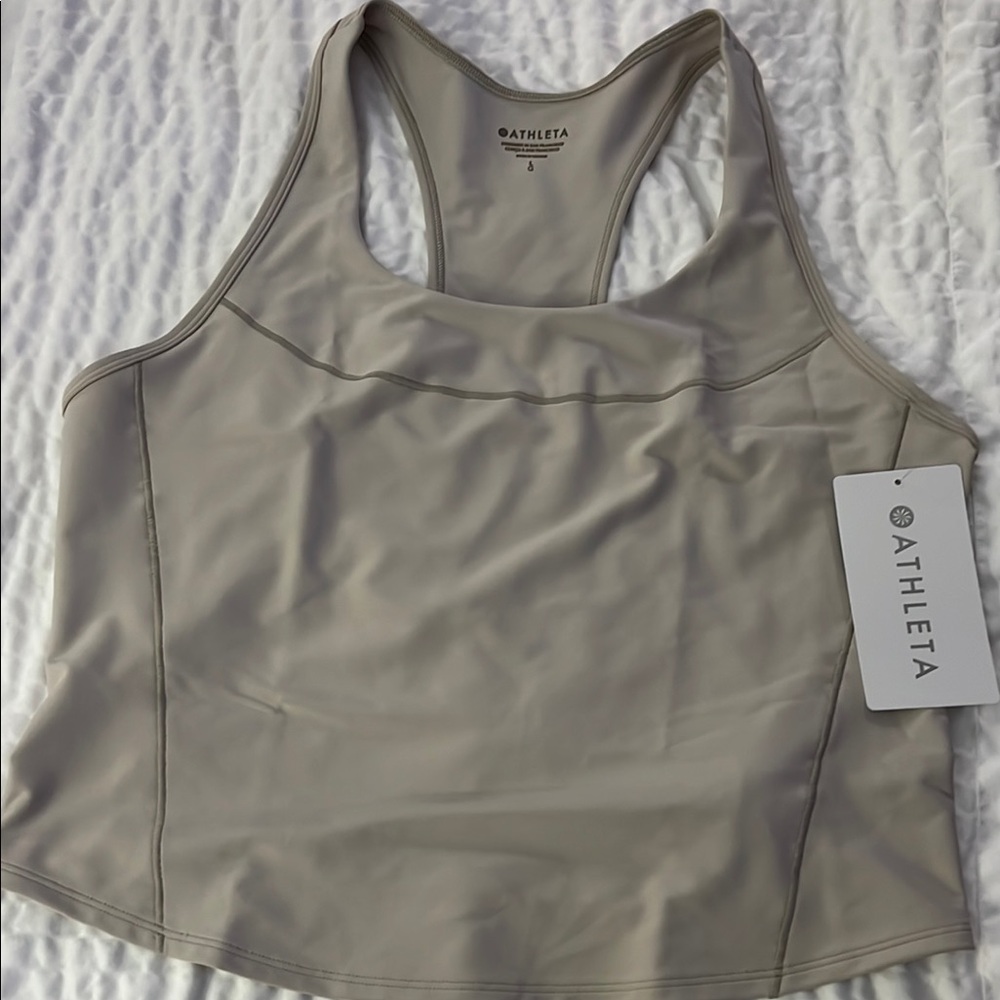Athleta Women's Muscle Tee in Light Gray